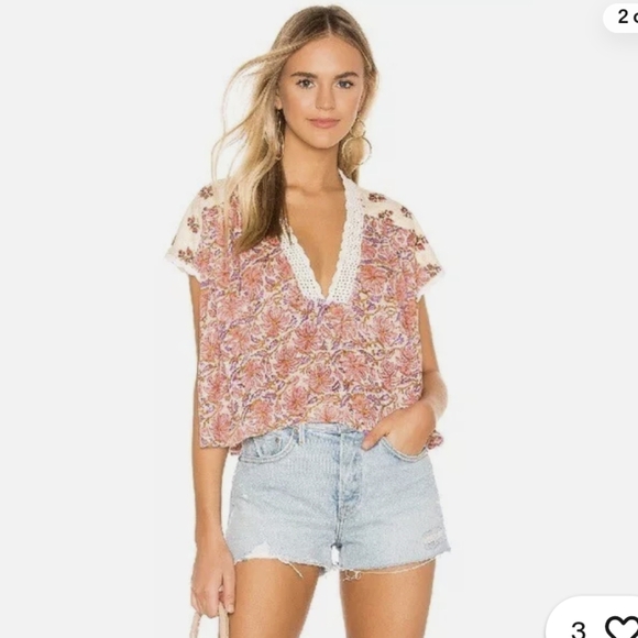 Leilani Cropped Crochet Lace Top - Picture 1 of 10